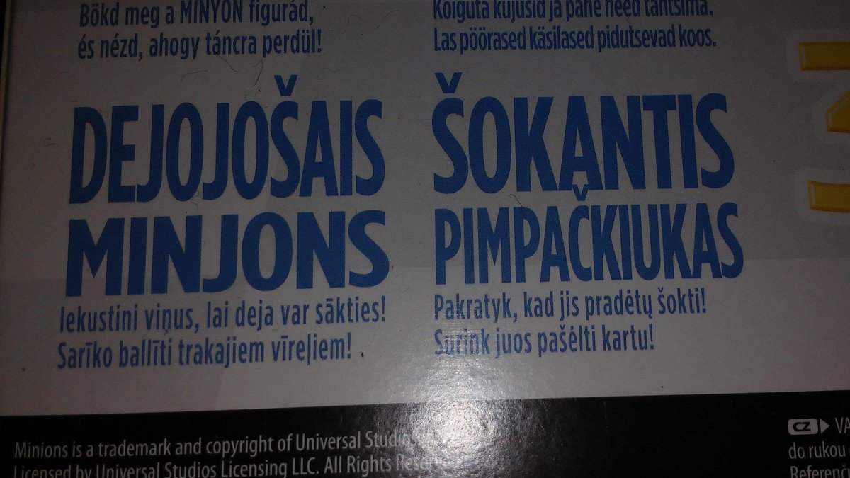 Cik lietuvieši mīlīgi iztulkojuši mazos dzeltenīšus
