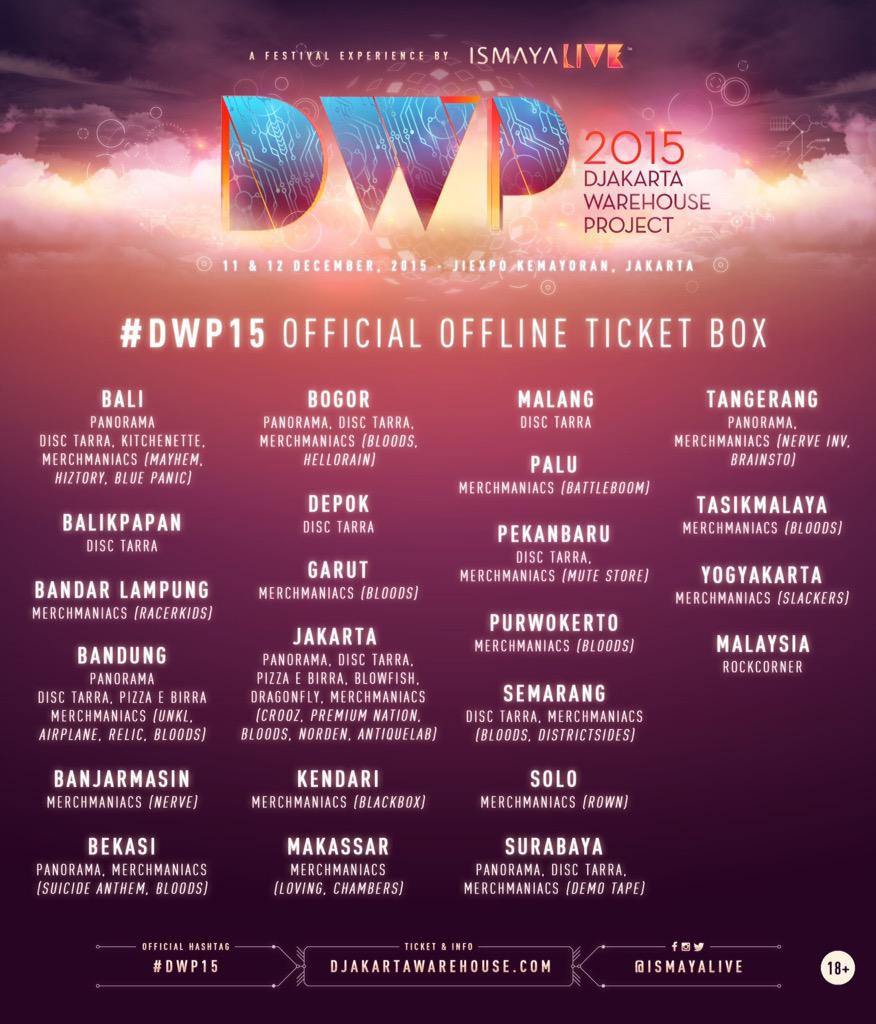 IsmayaLive's tweet photo. Dimana ticket box #DWP15 terdekat dari kamu? Yuk lihat disini! http://t.co/KSRGtuzZHA