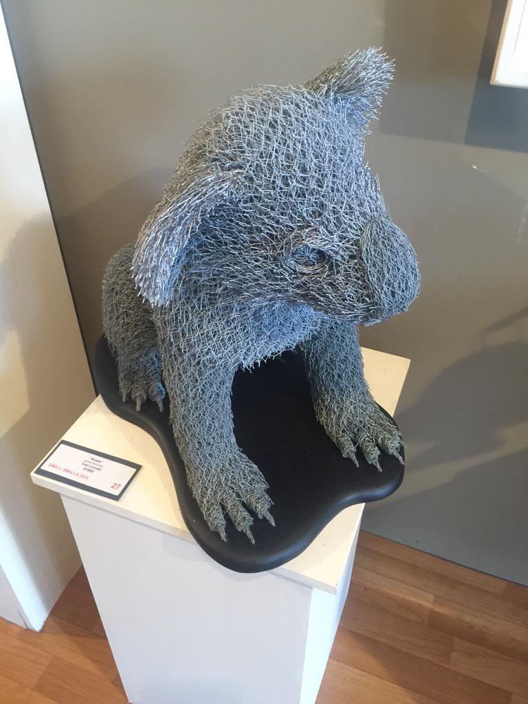 Swell_Sculpture's tweet photo. The Way of Design #SwellSmalls Gallery People's Choice goes to #IvanLovatt for his #Koala #Swell2015 http://t.co/2FEjDid1qZ