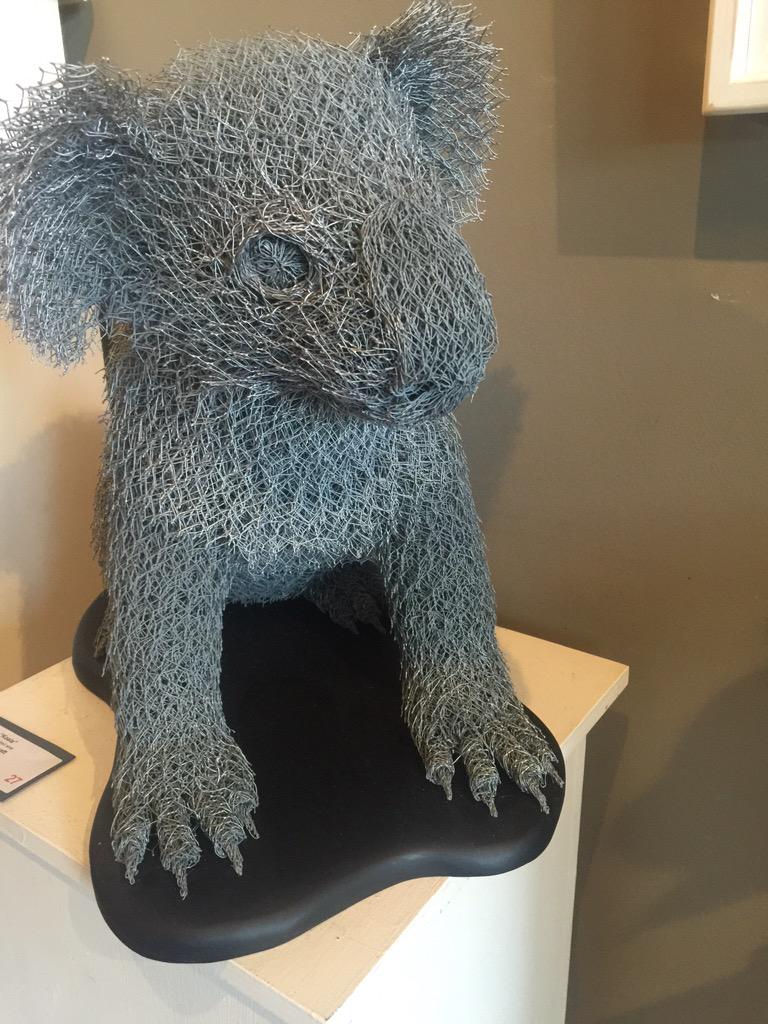 Swell_Sculpture's tweet photo. The Way of Design #SwellSmalls Gallery People's Choice goes to #IvanLovatt for his #Koala #Swell2015 http://t.co/2FEjDid1qZ