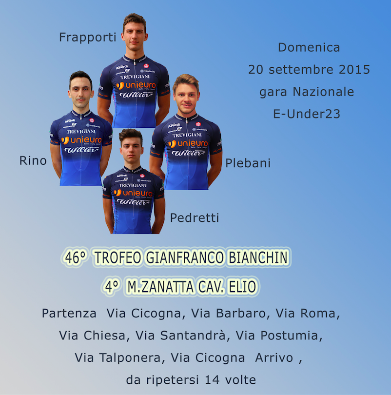 TeamTrevigiani's tweet photo. Questa #domenica siamo divisi su due fronti: tra gli #Under23 al #TrofeoBianchin e con i #professionisti al #GpPrato. http://t.co/eMdciWMbsL