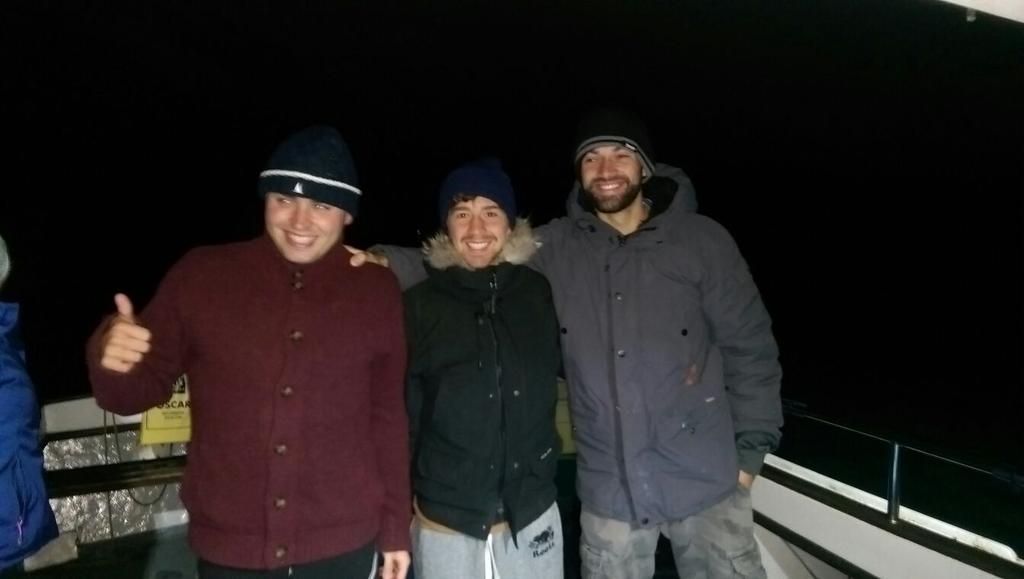 Team Wokit set of at 02.39 for their channel swim.