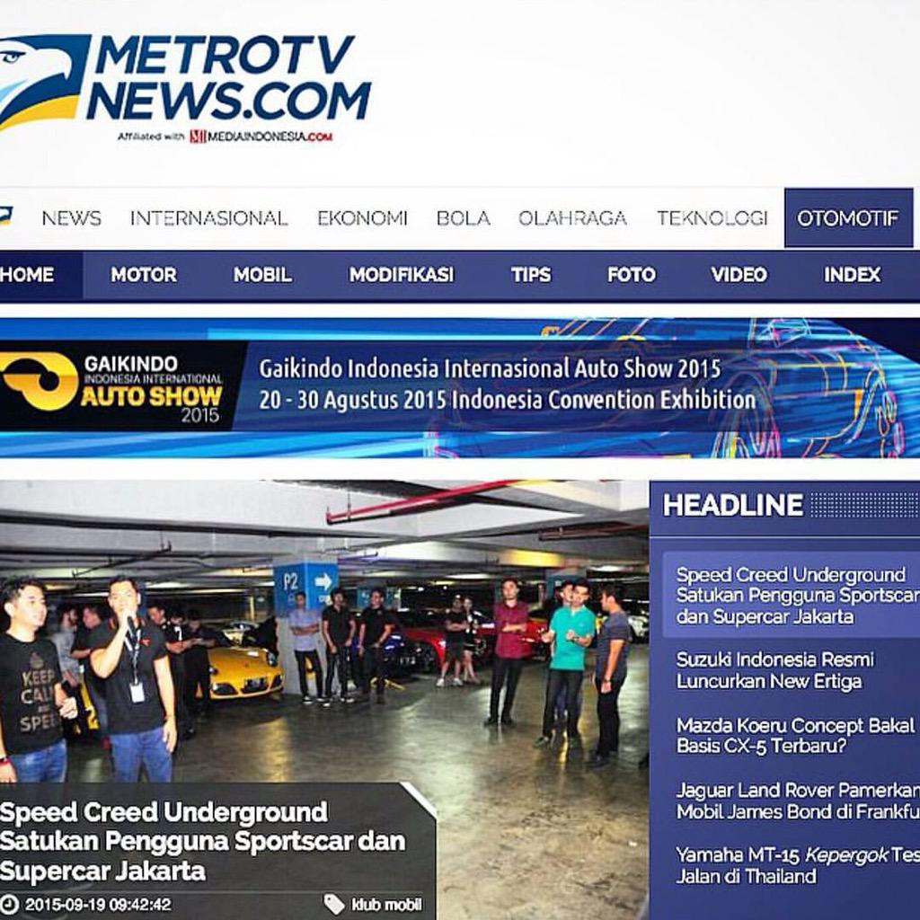SpeedCreed's tweet photo. #SCUnderground making headlines at @Metro_TV - read the full article at http://t.co/IVPIflzyRV http://t.co/yx1wRGz7ij