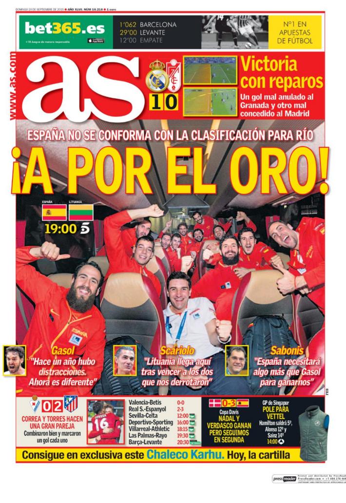 APN_79's tweet photo. Pues se ha quedado un buen día para luchar por el oro, no?
#EuroBasket2015
#SomosEquipo
#Final http://t.co/nbVR34EQDm