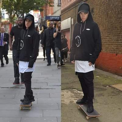 ForeverJBJBFore's tweet photo. Londra da kaykay sürdü dün @justinbieber http://t.co/mzXD0kFsRH