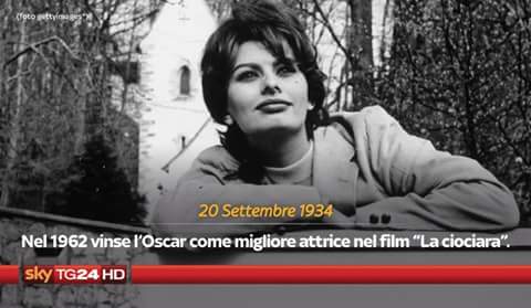 Happy birthday. Sophia Loren. 