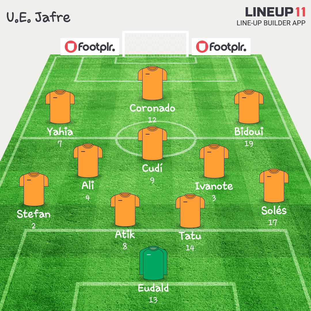 Alineació titular primer partit temporada 

<a href="/AE_SantGregori/">A.E Sant Gregori</a> B 1- <a href="/UEJafre/">Unió Esportiva Jafre</a> 1