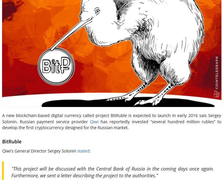 karl_perkin's tweet photo. #BitRuble? #First #Russian #Cryptocurrency #Announced #by #Qiwi
http://t.co/D4TMJGSZGd http://t.co/gMr7MFaMr5