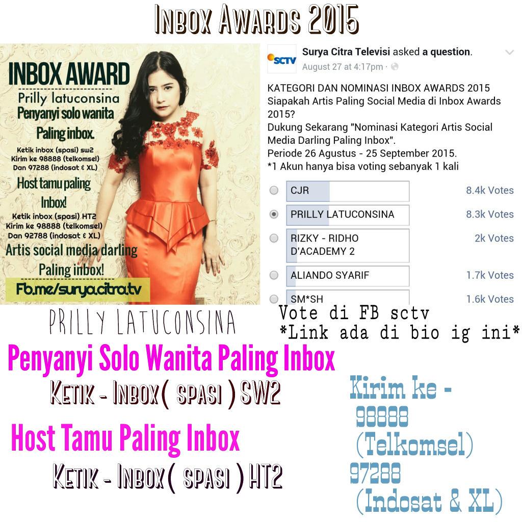 AYO DI VOTE PV SEMUANYA!Tarikh tutupnya tinggal 5 hari loh.<a href="/PrillyBie/">Prilly ☘️</a> <a href="/tiaraoktaliaa/">Tiara Oktalia</a> <a href="/ullyjulita1/">ullyjulita1</a> <a href="/SCTV_/">SCTV</a> <a href="/InboxSCTV_/">Inbox SCTV</a>