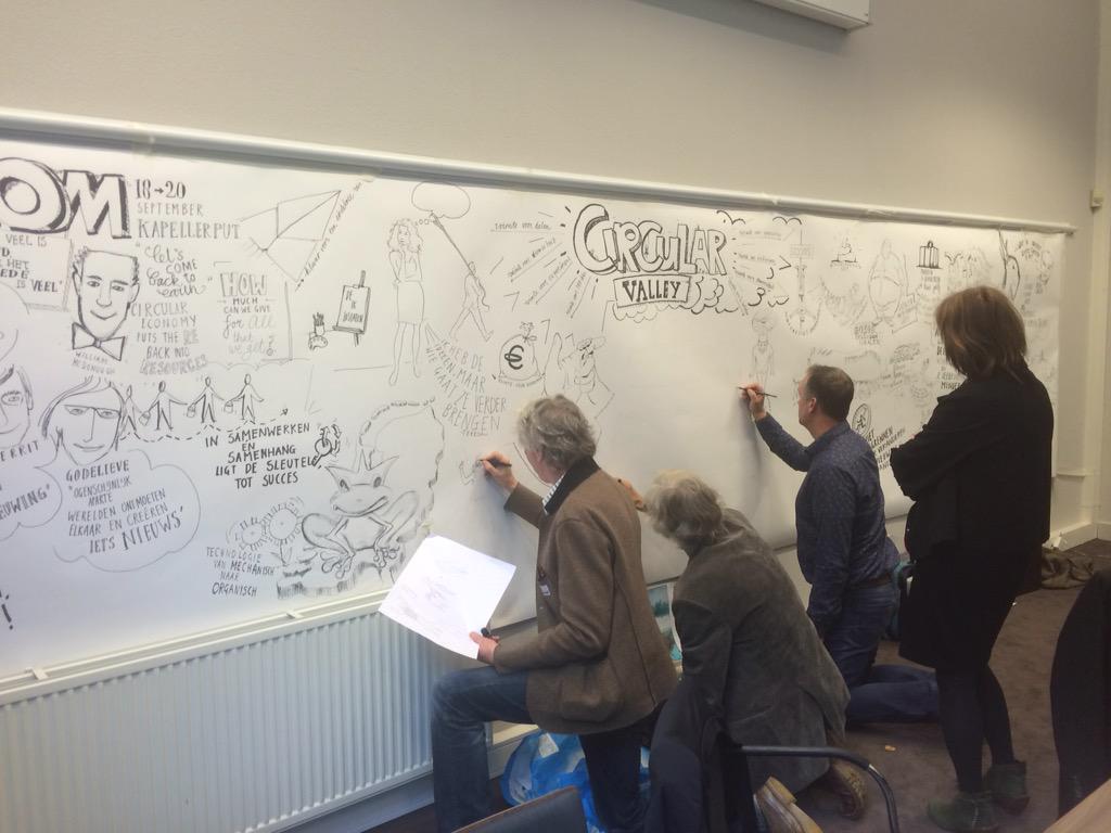 atelierspek's tweet photo. tekenaars vullen samen het allesomvattend beeld @circular_valley #samenwerken #circulareconomy #waarde #beeldkracht http://t.co/hcdWgO82RK