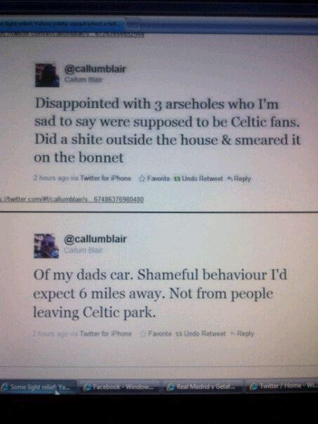 Janjo1874's tweet photo. #CelticBehaviour http://t.co/jwQpuSfKZr
