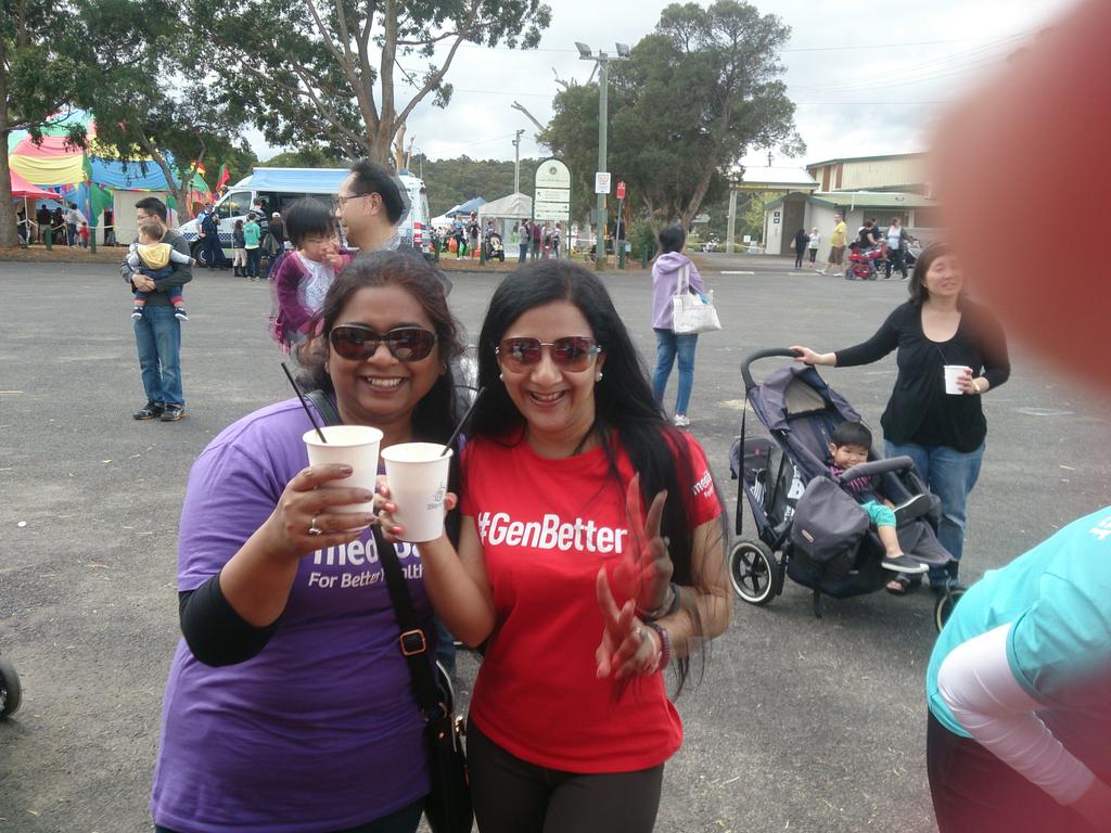 MinaGenBetter's tweet photo. Thanks for a wonderful day #Medibank #BikeandBlend #OBF2015 http://t.co/RHtHqLogXV