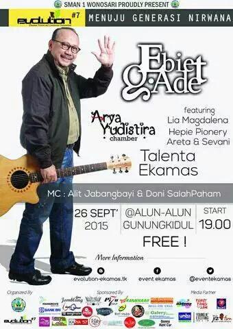 CopasDari's tweet image. #Evolution7 26/9/15 w/ Ebiet G Ade, @arya_ydstr Chamber, @sevanie_ dll | 19.00 | FREE | @EventEkamas | @4tmin