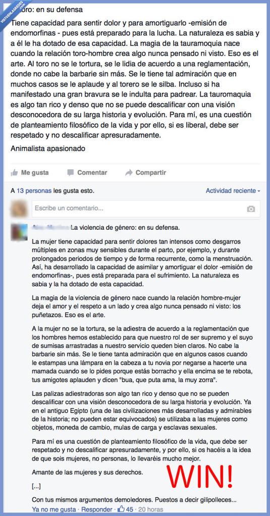 KLinspector's tweet photo. El mejor ZAS en toda la boca a un taurino. http://t.co/nq2G1CTnr6