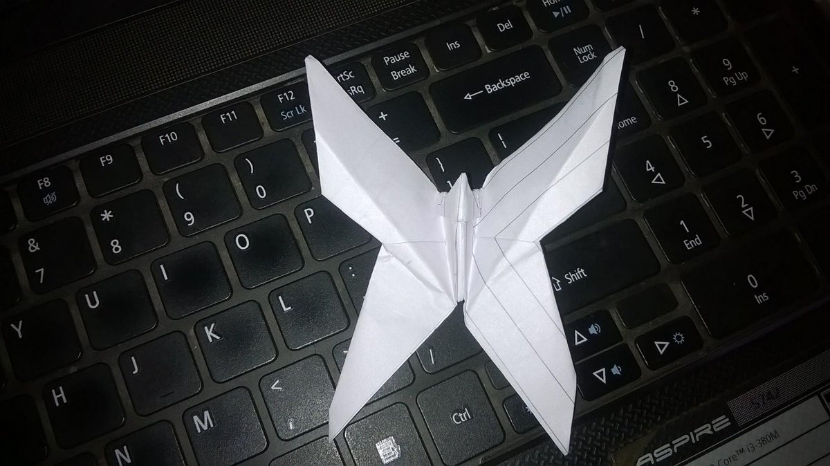 @makermelaIndia origami butterfly i learn frm u #makermelaindia #origamichallenge #Backtochildhood #IamMake