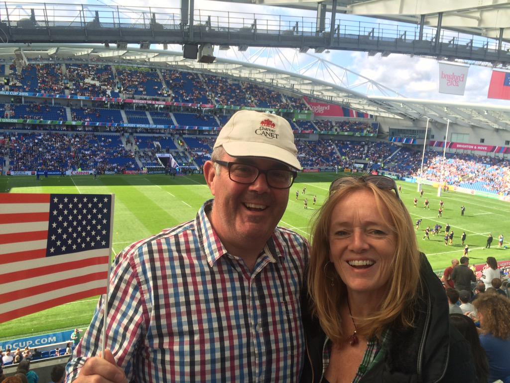 serendipitastic's tweet photo. Just doing a bit of marketing for you @ChateauCanet #RWC2015 #Brighton @USARugby @manusamoa http://t.co/ChUipvX5ck