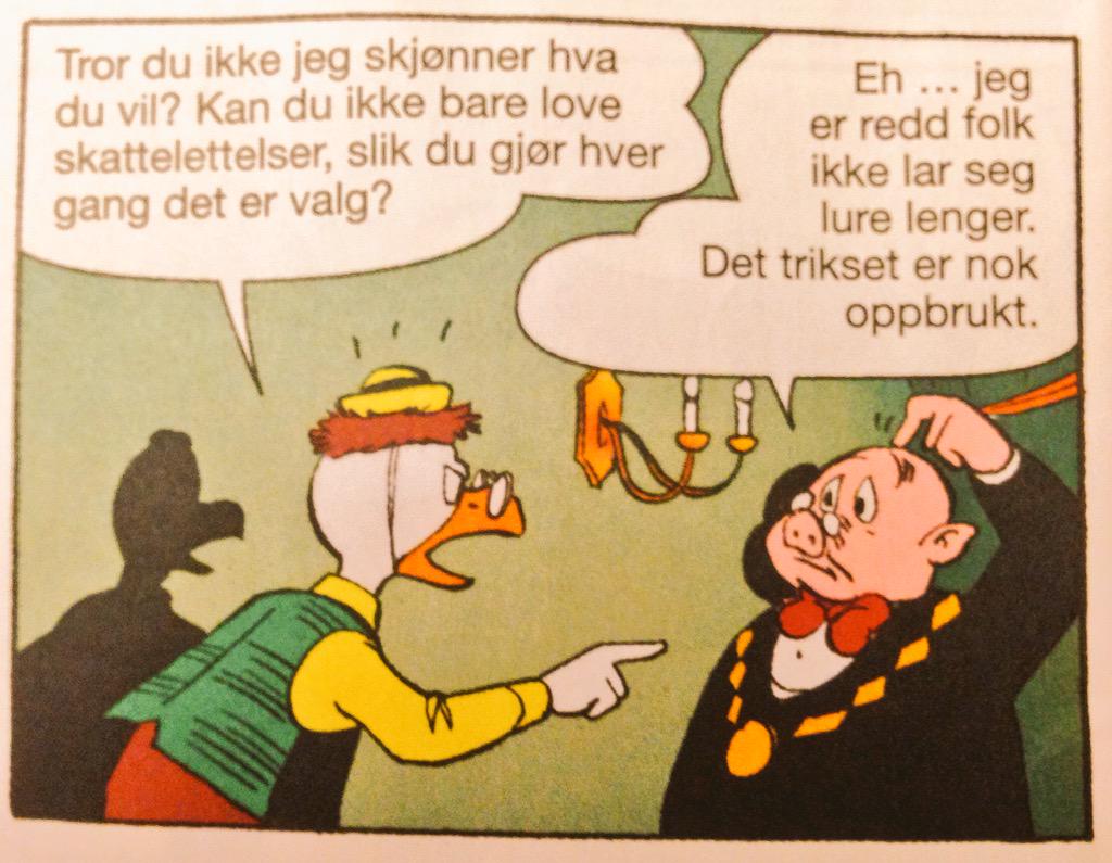 bjorneckblad's tweet photo. Ordfører Bavian Svingstang sliter med velger-appealen #valg2015 #Donald http://t.co/5cIfCzRTaC