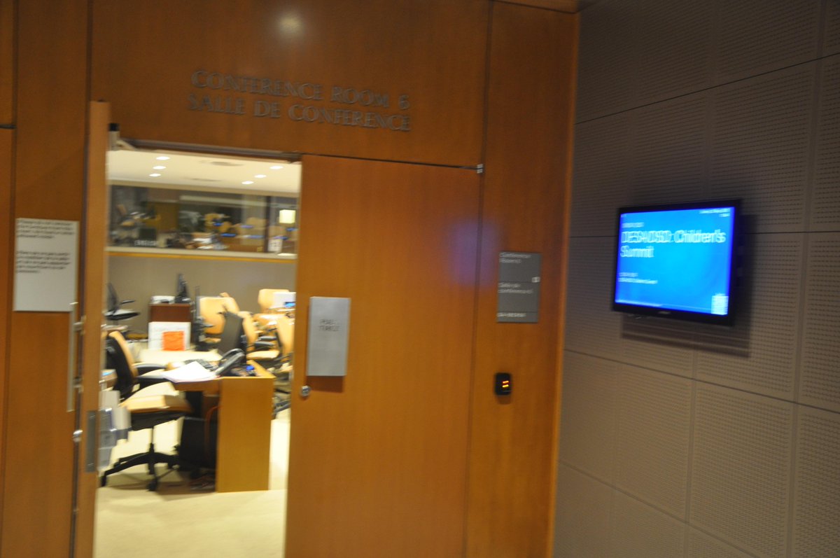 intsustainlaw's tweet photo. #UNCHILDRENSUMMIT at the UN Secretariat in New York City http://t.co/ZOisApExiy