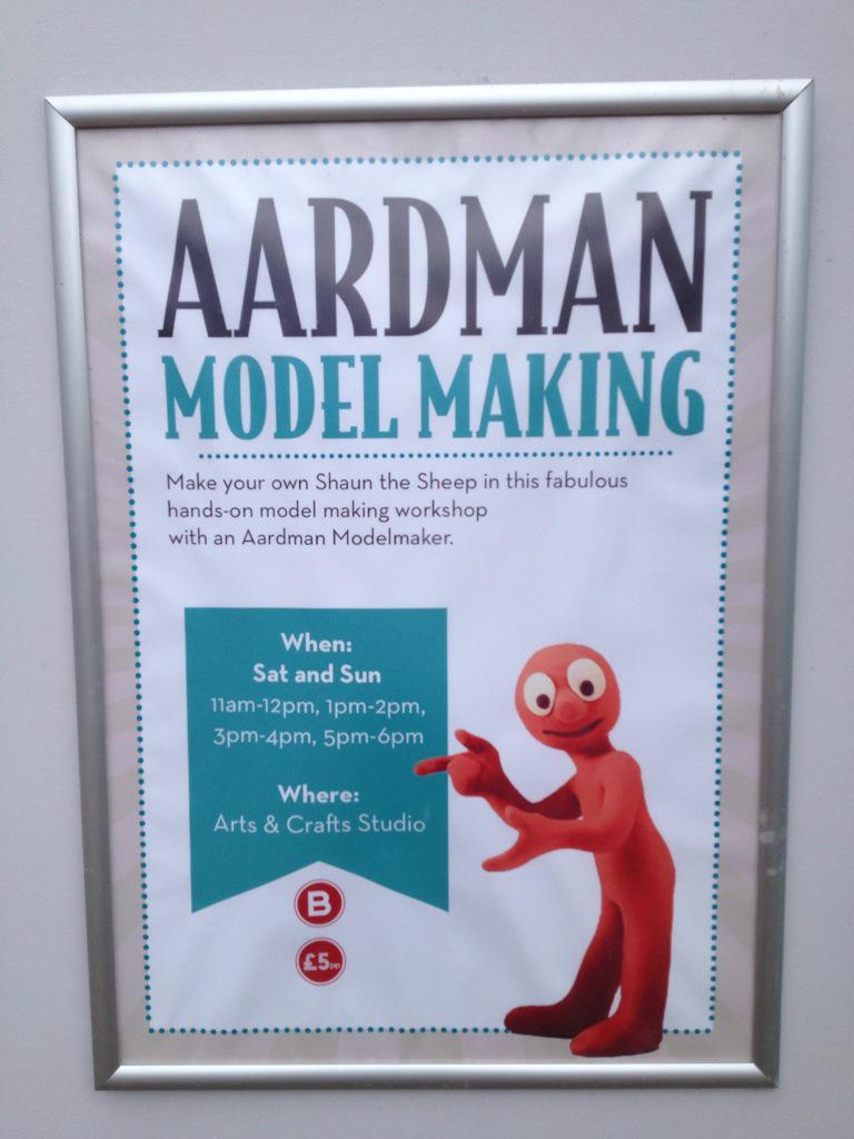 gingerbeast01's tweet photo. @aardman @shaunthesheep @Butlins #modelmaking http://t.co/oH4RaQUY4B