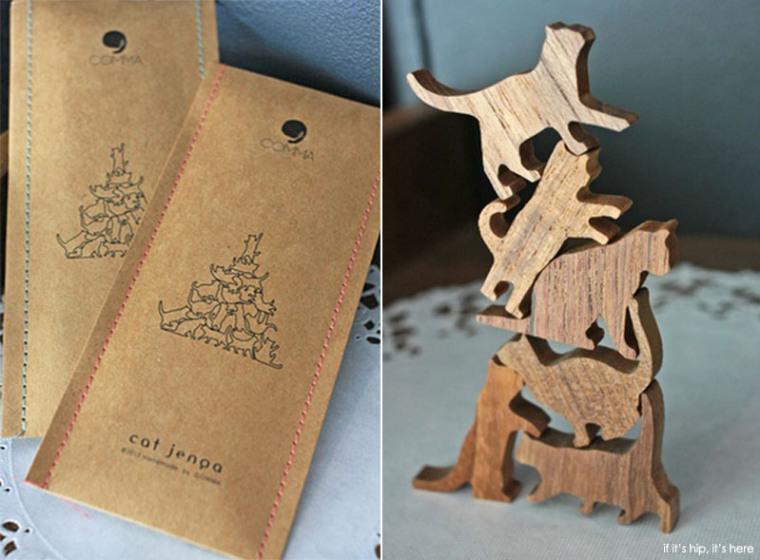 Fluff_N_Crunch's tweet image. wp.me/p6FDcp-4U Beautiful design by COMMA of an old classic, Cat Jenga. You can find them at @Pinkoi  #cats