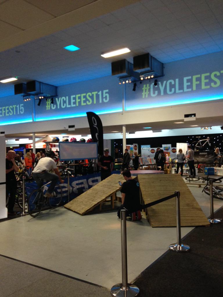 cycle_hack's tweet photo. Hello from #CYCLEFEST15! We are presenting later today but enjoying all the cool stuff around at @CycleFestEd http://t.co/GcNNP1666J