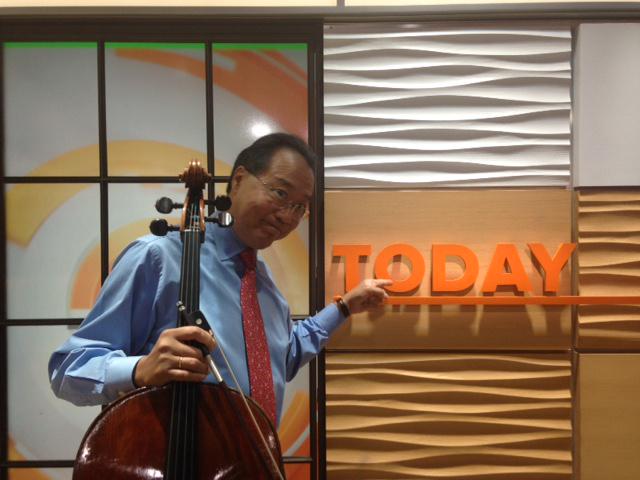 TODAYshow's tweet image. We have a special Sunday musical performance from @YoYo_Ma! Welcome to Studio 1A! Don't forget to tune in!