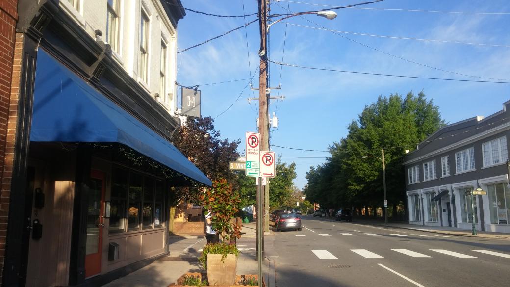 Parking for days at heritage for brunch. No wait time due to worry about. Come on out. Also, have pork roll! #rvadine