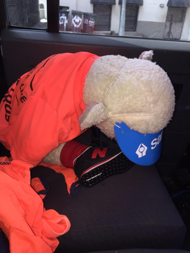 BasilEweing's tweet photo. It's tiring being a fast 10km runner then still a super #supporter. http://t.co/GJpYruHtRo