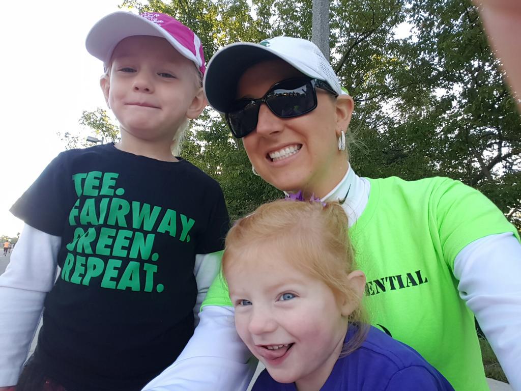 FirstTeeMidMich's tweet photo. ED @rlubahn and assistant coaches cheering on Coach Alissa at the #ccriverrun http://t.co/Lgz6IZkPLd