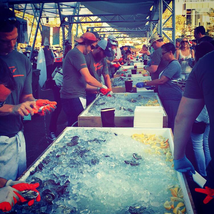 Hawkesie10's tweet photo. Everyone had a shucking good time! #success #LawnonD #ICOfest #boston #oysters #worklife @lawnond @IslandCreek http://t.co/vBVgPtT6WC