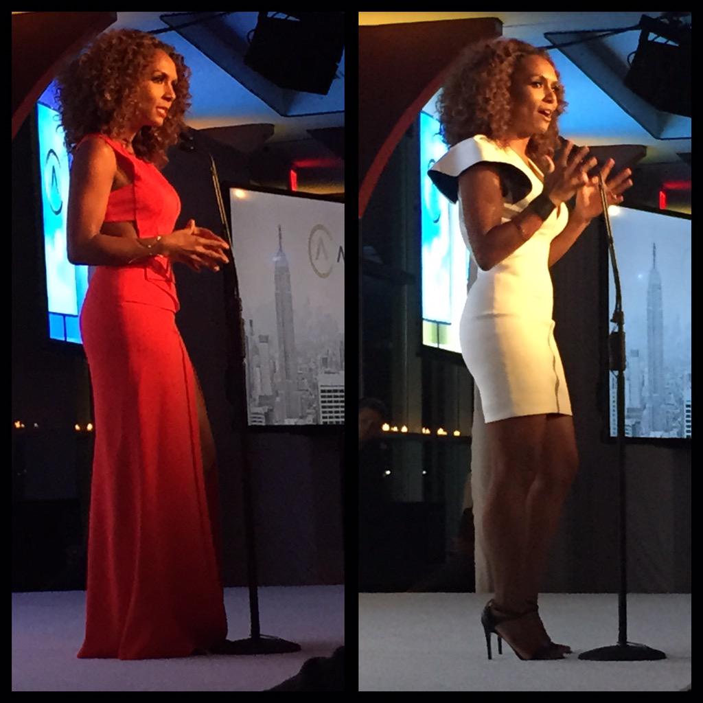 ChrisTuttle's tweet photo. So much <3 for @JanetMock &amp; the outfit change realness she brought to her hosting duties for #AdColor2015 http://t.co/cls4Omds77