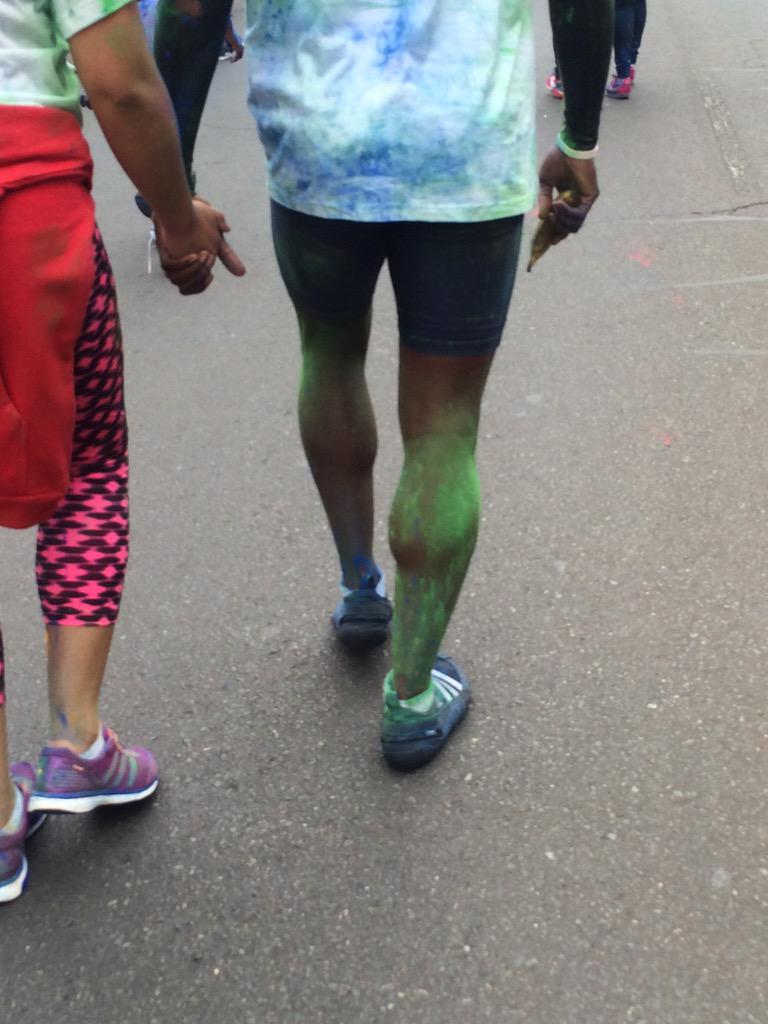 TheJuiceSA's tweet image. We were also on hot leg alert at today's @CapitecBankSA #CapitecColorRun This guy took the prize, right @Channel24