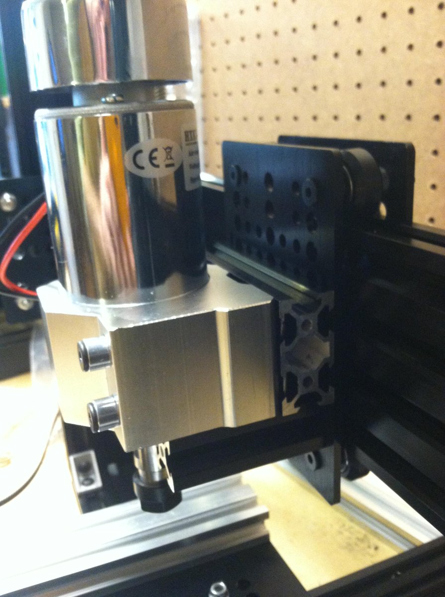 protobuilds's tweet image. It prints, it mills!
CNC Spindle on the Voxel OX like it was meant to be.