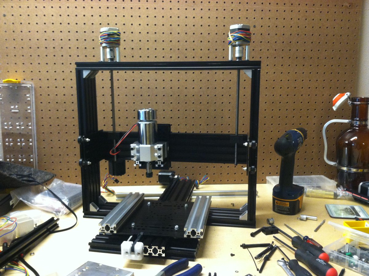 protobuilds's tweet image. It prints, it mills!
CNC Spindle on the Voxel OX like it was meant to be.