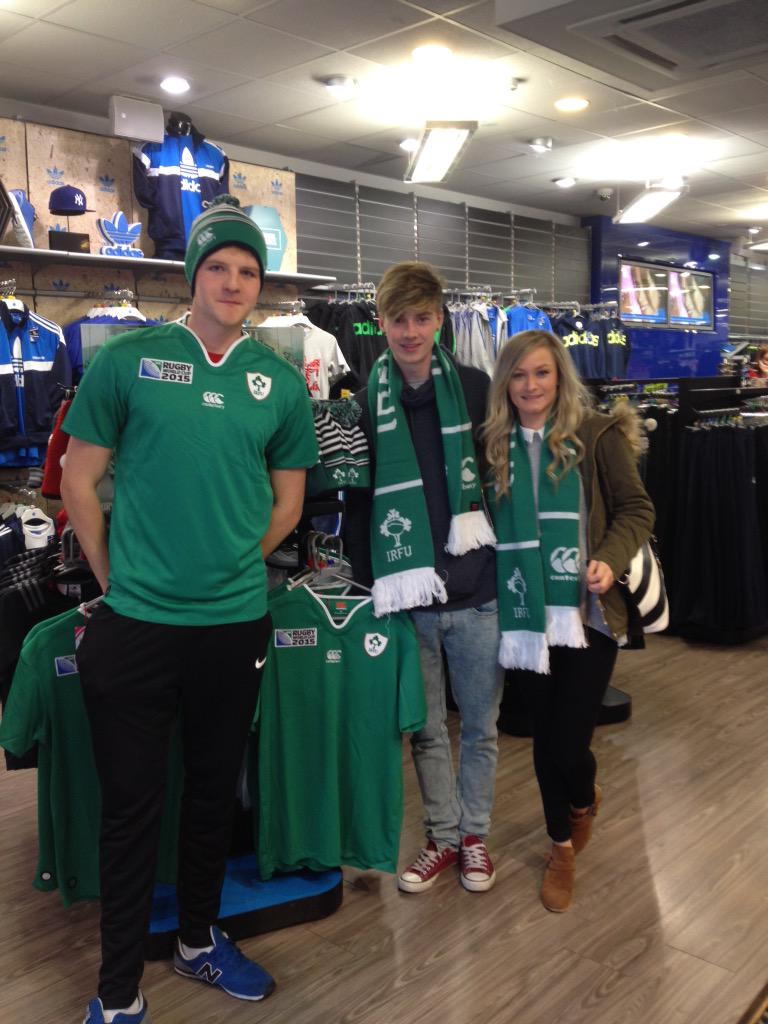 LSS_store63's tweet photo. Excitement is building for game day tomorrow in store63 #COYBIG #IreVSCan #RWC2015  #teamlou #forvictory http://t.co/mEI3vLSQ2v