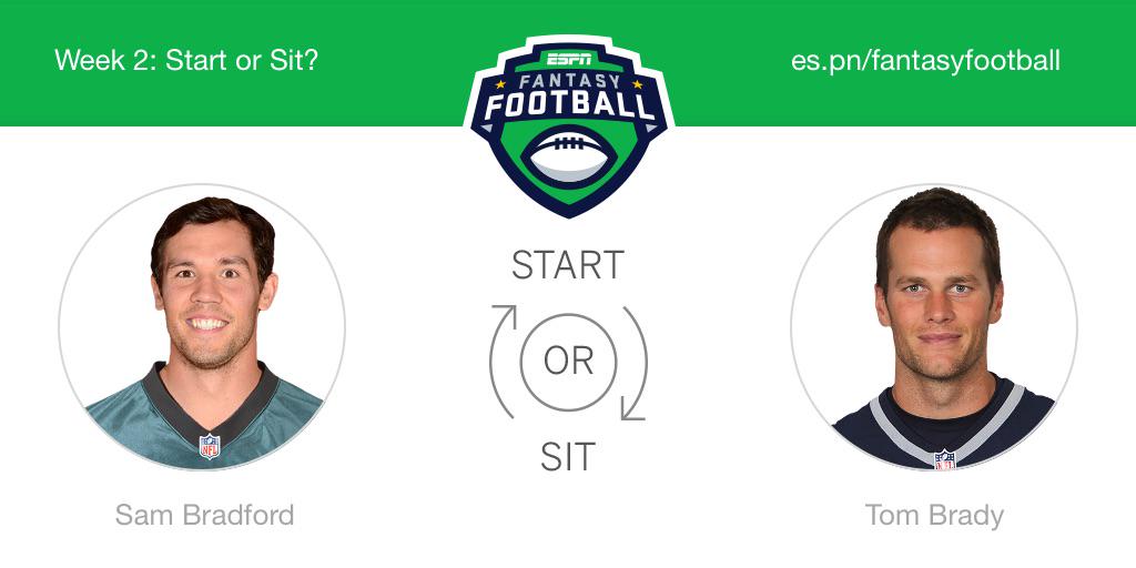 Monsta_MUT's tweet image. Who should I start this week? Sam Bradford or Tom Brady! @ESPNFantasy #FantasyFootball