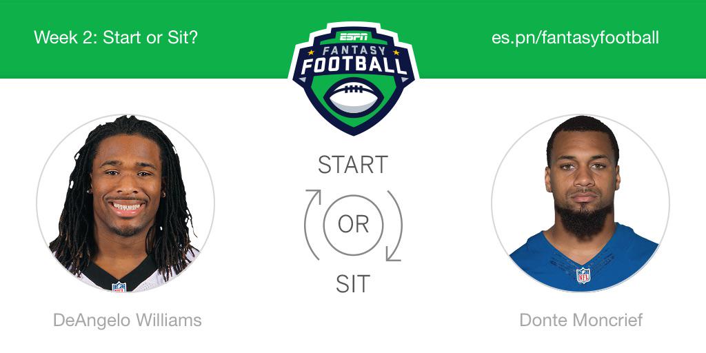 ZoAli12's tweet photo. Who should I start this week? DeAngelo Williams or Donte Moncrief! @ESPNFantasy #FantasyFootball #espnffl #startsit http://t.co/P1ts0tChVj