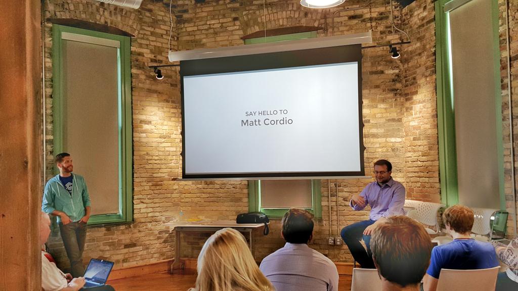gerosan's tweet photo. Workshop 5 for the #CommonsKickOff. Starting strong w/ @MattCordio & his product development exp. #FailingForward http://t.co/DP82W7zJ7c