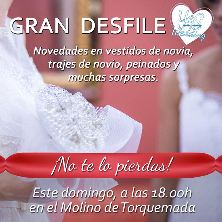 Ya estamos en la semana #YesWedding te la vas a perder #SaveTheDate #entrada #gratuita #coctel #desfile