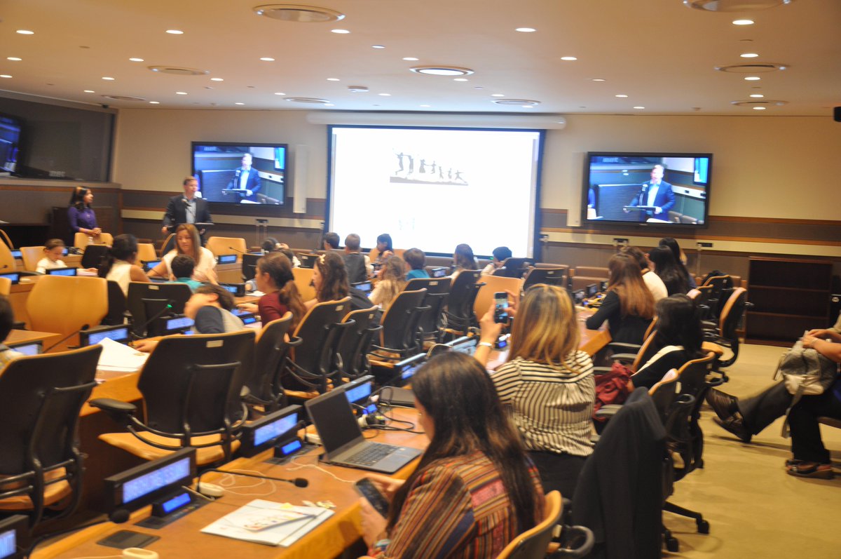 VOFGChildren's tweet photo. Professor Gehring and Kehkashan Basu engage children at #UNChildrenSummit on the topic of Climate Justice http://t.co/KbcLXB3ZC2