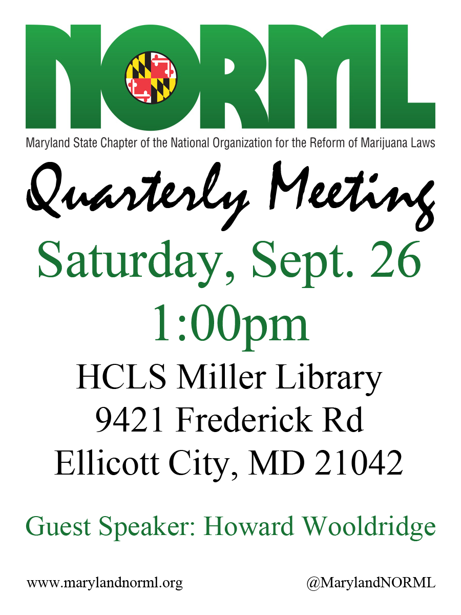 MarylandNORML's tweet photo. All are welcome. Bring a friend. We're meeting on Saturday, Sept. 26 at 1pm in Ellicot City. #LegalizeMD http://t.co/Kaa2pZaGAn