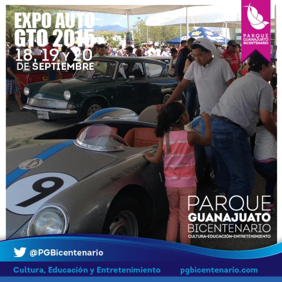 PGBicentenario's tweet photo. #EXPOAUTOGTO sigue recibiendo a los amantes de los #vehículos en @PGBicentenario.Finalizamos actividades a las 8:00pm http://t.co/uPEqaU06Wq