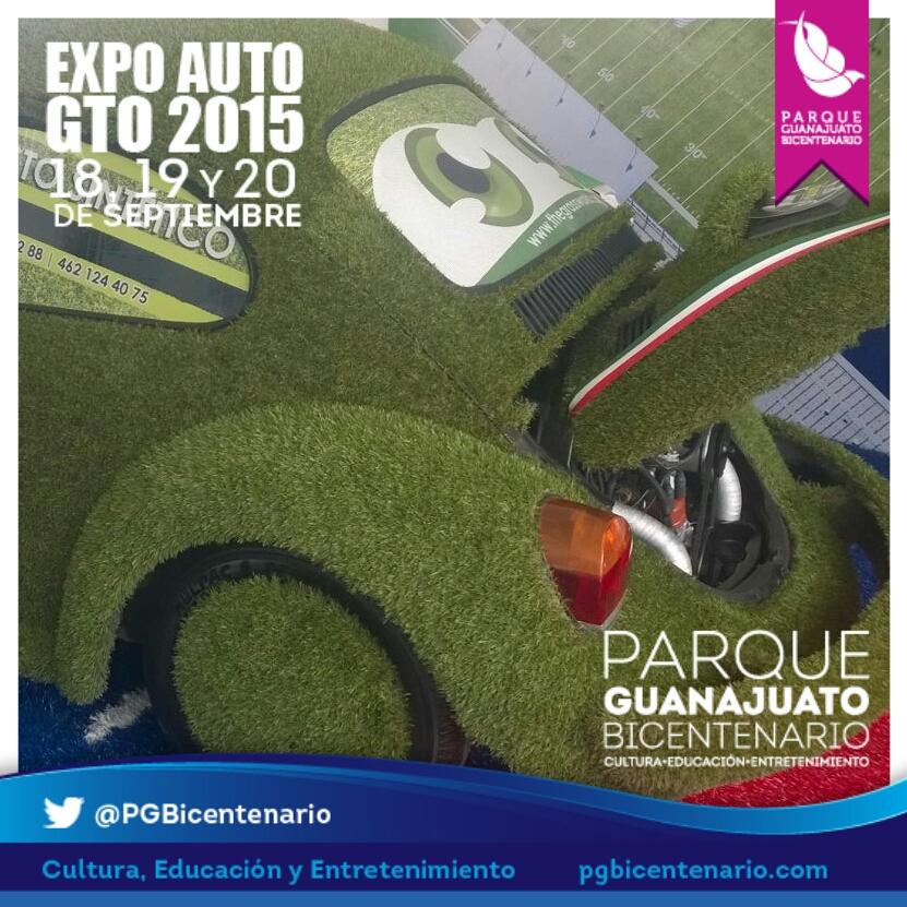 PGBicentenario's tweet photo. #EXPOAUTOGTO sigue recibiendo a los amantes de los #vehículos en @PGBicentenario.Finalizamos actividades a las 8:00pm http://t.co/uPEqaU06Wq