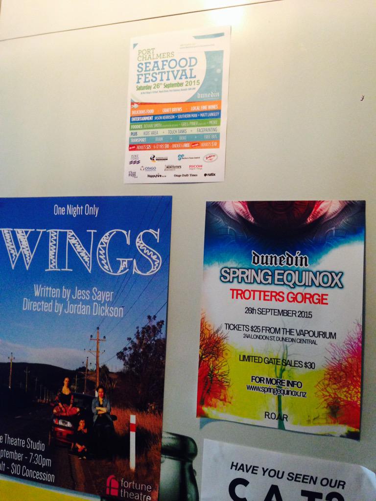 PortChalmers's tweet photo. Thanks #ThePerc for putting up our @PortChalmers #SeafoodFestival poster. Not long now! #dunedin http://t.co/0lbpFQ2IUe