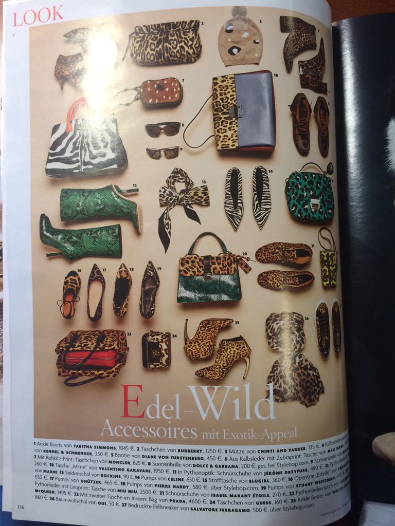 kimberlystewart's tweet photo. German Vogue leopard skinny scarf @RockinsHQ #kimberlystewartforrockins http://t.co/78WLHSV6LS