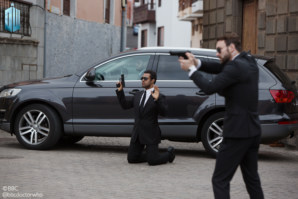 This scene was filmed in Garachico, Tenerife in a plaza opposite the Monastery of San Francisco.