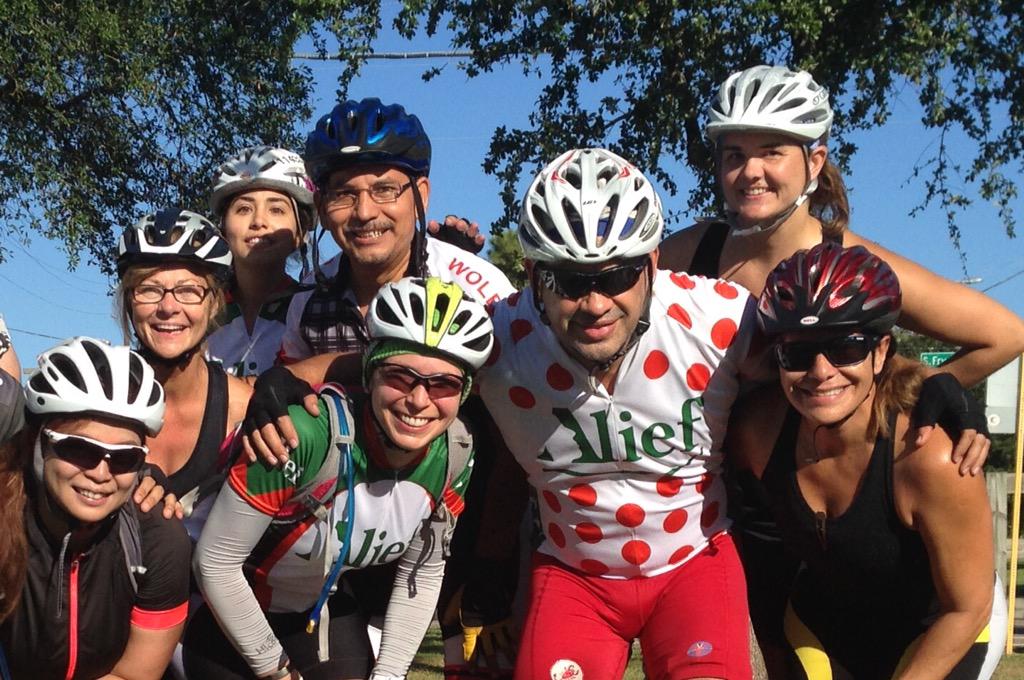 AliefCycling's tweet photo. Rookie ride 2: happy and healthy!!! @AliefISD http://t.co/O8oIlgmsTq