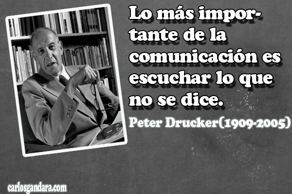 zeroacoso's tweet photo. "Lo más importante de la #comunicación es escuchar lo que no se dice". #PeterDrucker http://t.co/nAiSApKIyP