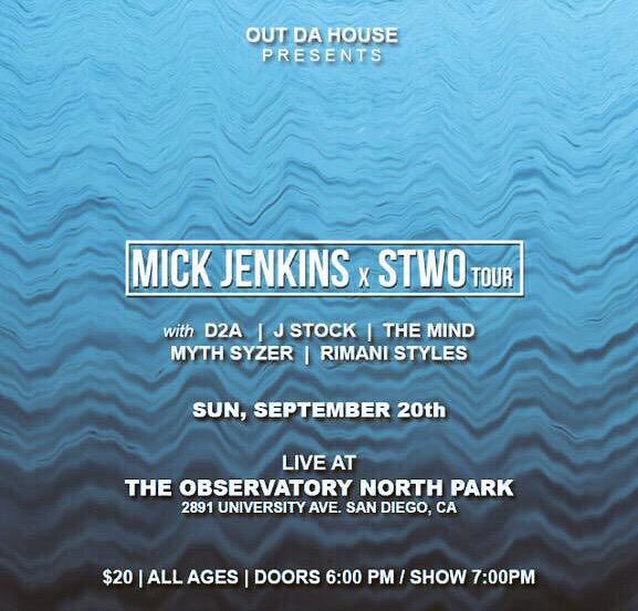 mickjenkins's tweet photo. San Diego! Tonight! http://t.co/vOB4vpp2Nw