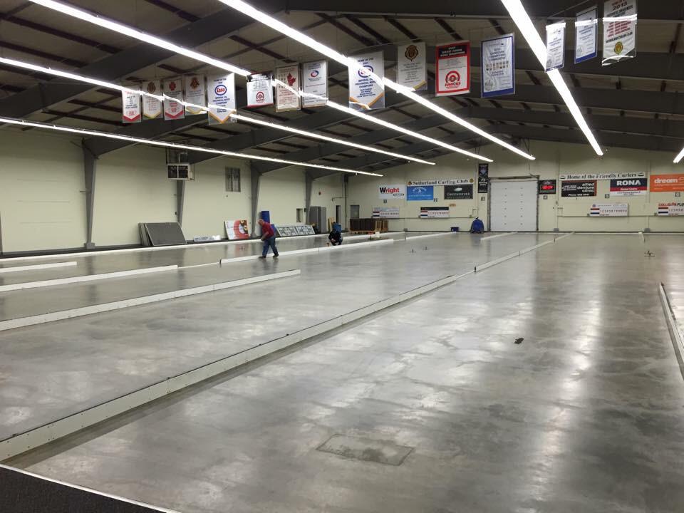 CurlSutherland's tweet photo. So it begins, ice has begun and paint is on the way! #LetsCurl http://t.co/CnmDB6zh1y